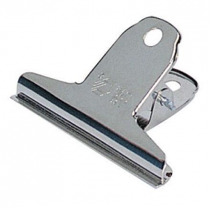 得力 9533 3#不銹鋼山形鐵票夾 76mm（4只/包）