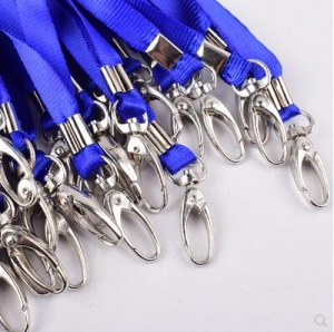 證件繩 金屬扣 藍色