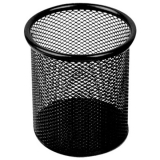 十杰 9172 網(wǎng)狀圓筆筒（黑）