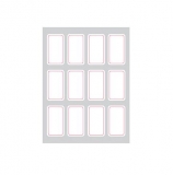 得力 7184 自粘性標(biāo)簽 18*32mm*12枚*12張