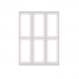 得力 7182 自粘性標(biāo)簽 25*53mm*6枚*12張