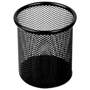 十杰 9172 網(wǎng)狀圓筆筒（黑）